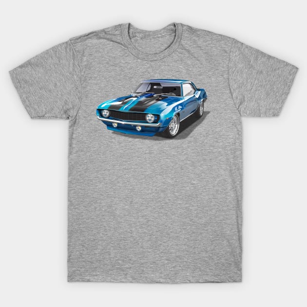 Chevy Muscle Car 1969 T-Shirt by TheStuffInBetween